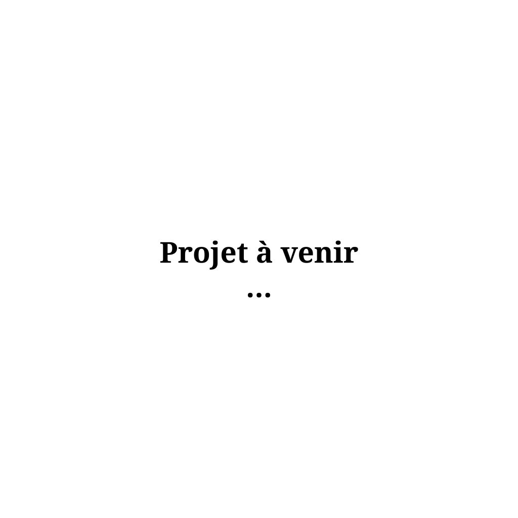 Projet à venir